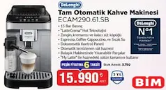 DELONGHİ TAM OTOMATİK KAHVE MAKİNESİ ECAM290.61.SB
